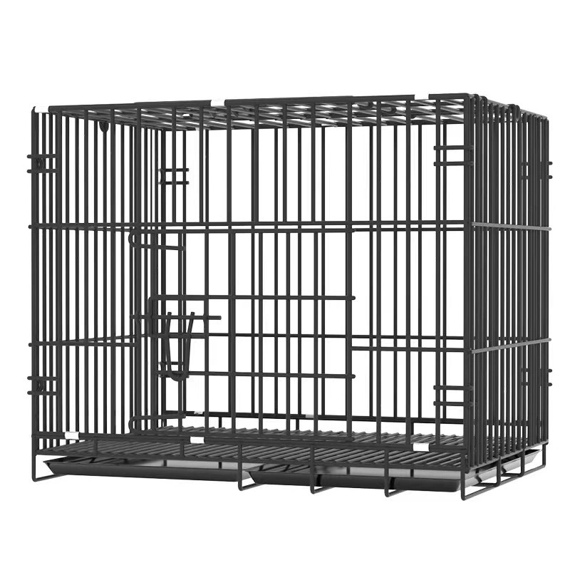 Dog Cage Folding Pet Cage Cat Cage Thick Wire Cage Rabbit Cage Medium and Small Dog with Toilet