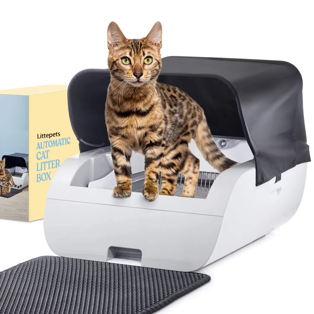 Multi Color Intelligent Control Automatic Cleaning Cat Litter Tray Box Auto Shovel Cat Toilet Smart Scooping Hotkey Raking WiFi Operation Cat Litter Box