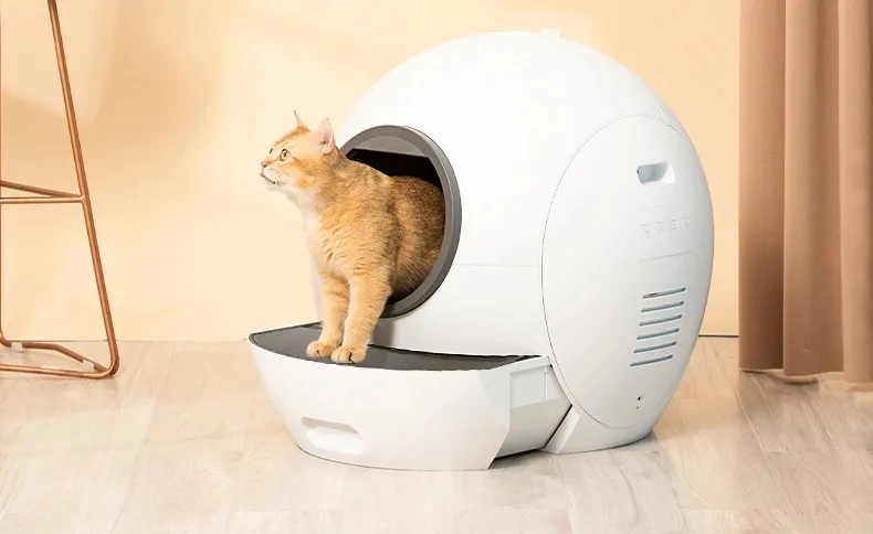Competitive Price Smart WiFi Intelligent Control Cat Litter Box Self Cleaning Cat Litter Tray Full Automatic Cat Toilet Factory