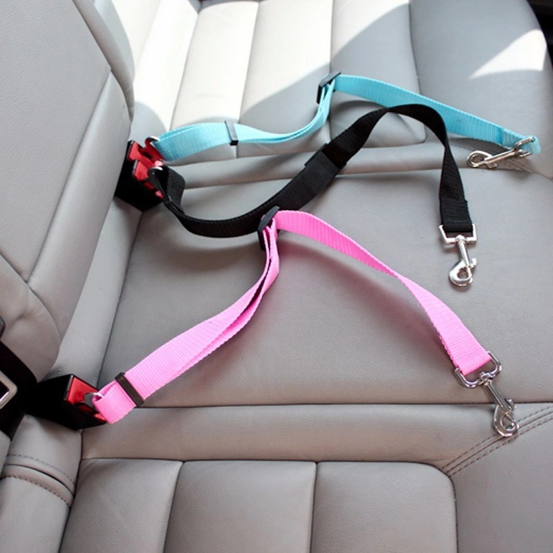 Adjustable Cat Dog Pet Safe Car Seat Belt Adjustable Harness Lead Leash