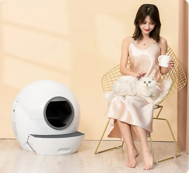 Competitive Price Smart WiFi Intelligent Control Cat Litter Box Self Cleaning Cat Litter Tray Full Automatic Cat Toilet Factory