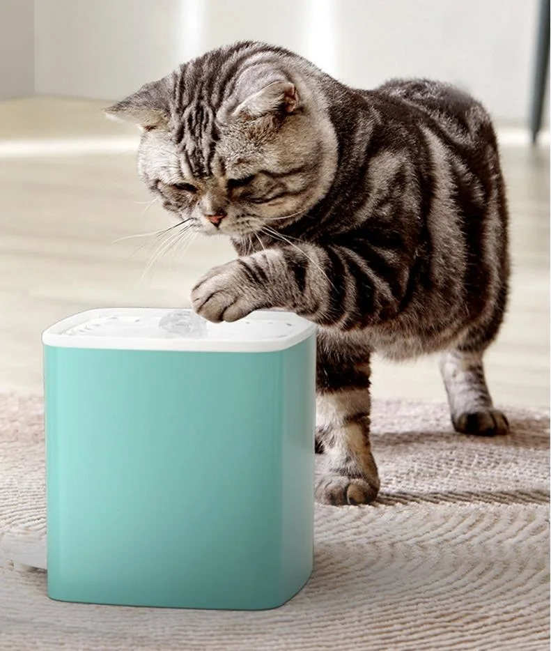3L Large Capacity Infinite Circulation of Running Water, Double-Layer Filtration, Mute Water Pump, PP Material, Pet Cat and Dog Water Dispenser.