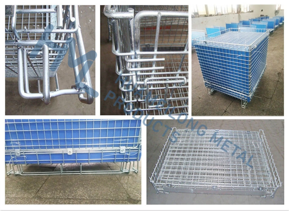 Bulk Commercial Industrial Strong Pet Preform Pallet Wire Mesh Crate