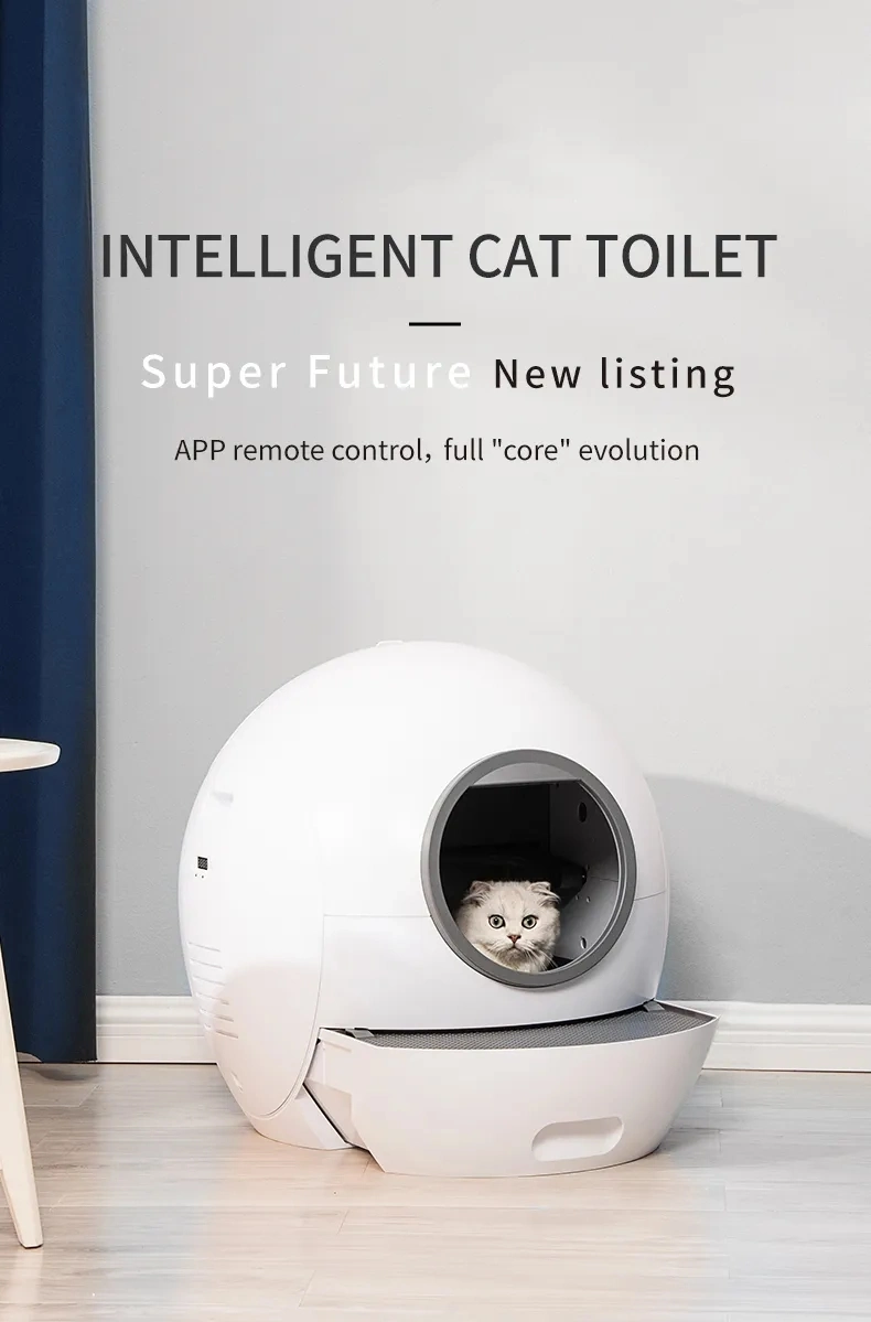 UV Disinfection Automatic Shovel Cat Litter Tray Intelligent Door Cat Litter Box Smart WiFi Self Cleaning Suitable All Cat Litter Toilet