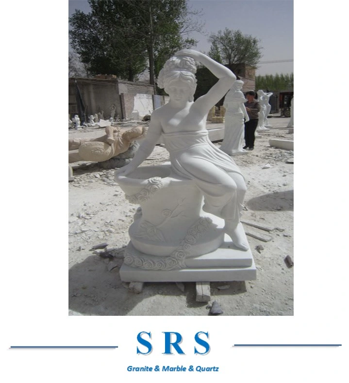 European Style Marble Stone Hand-Made Figure Sculpture Statue for Outdoor Indoor Garden Decoration