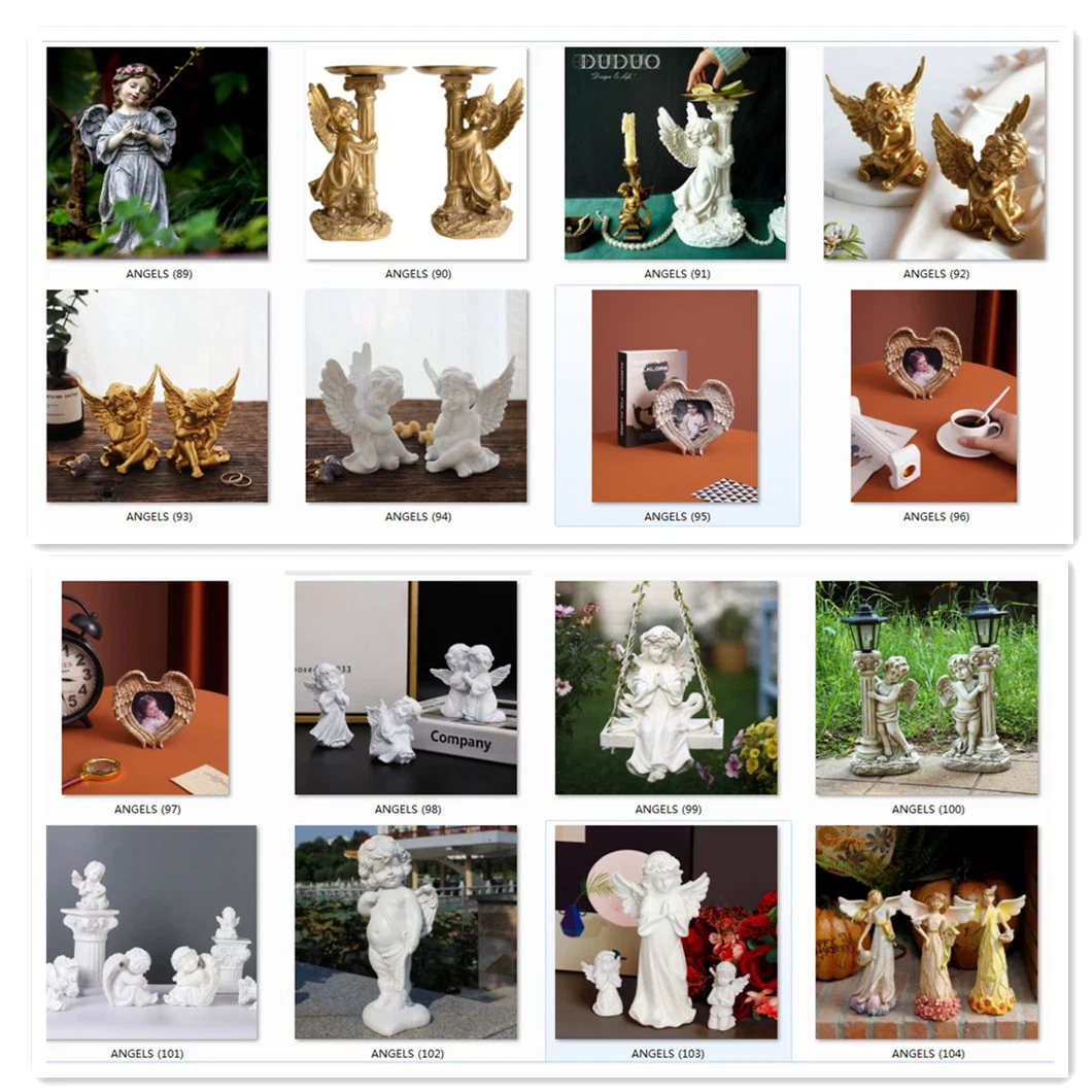 Solar Light Resin Craft Decoration Polyresin Angel Figurine Gnome Sculptures Statue Garden Stake