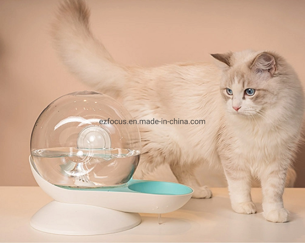 Snail-Shaped Pet Cat Automatic Flow Water Feeder Cooler, BPA Free Water Fountain Dispenser, Waterer for Cats Dogs Small Animals, Capacity: 2.8L (99oz) Wbb16606