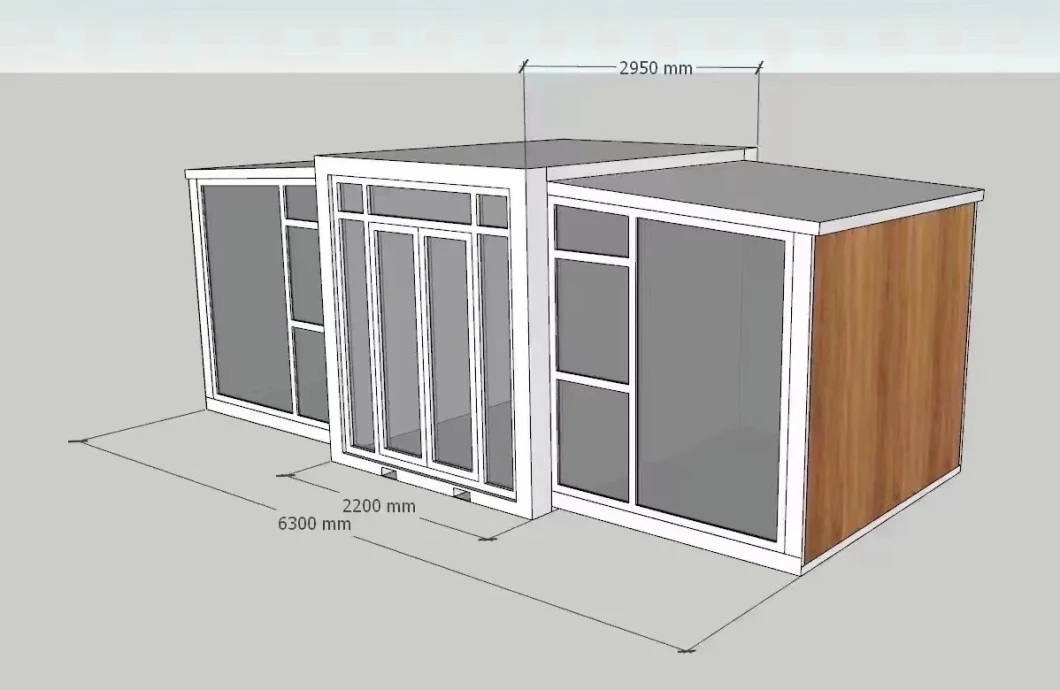 Expandable Housing, Habitable Container Housing, Foldable Garden Building