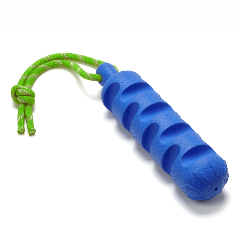 Voovpet Heavy Duty Natural Rubber Durable Aggressive Chewers Indestructible Squeaky Rope Dog Chew Toy