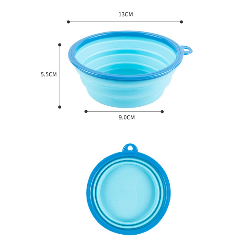 Customized Folding Small Dog Bowl Pet Bowl Outdoor Travel Portable Cat Bowl Pet Food Utensils