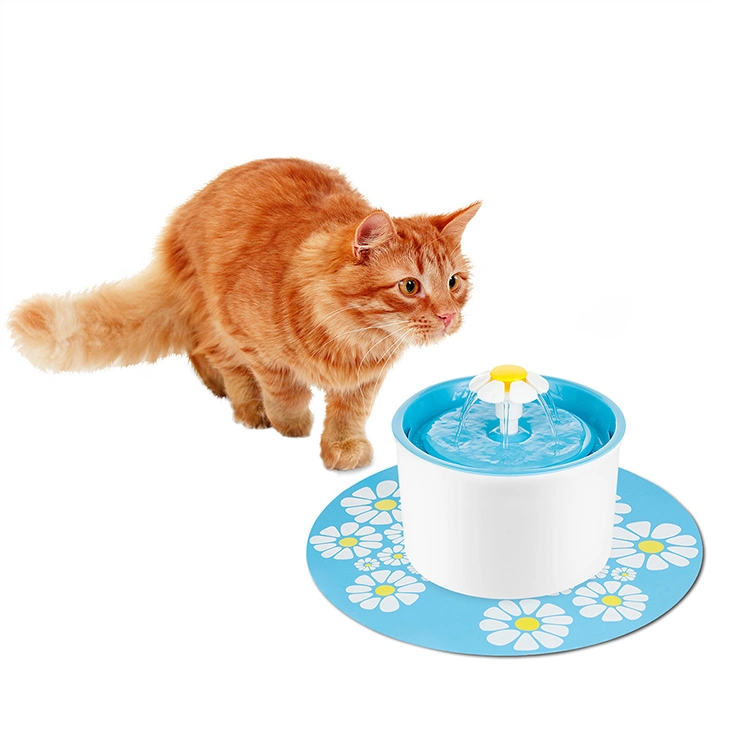 Electric Pet Drinking Feeder Bowl 1.6L Automatic Cat Dog Water Fountain USB Mute Water Dispenser with Mat Pets Drinker Feeder