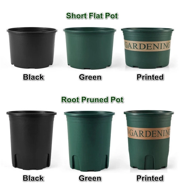 Different Size Thick Plastic Flower Plants Nursery Pots Grow Pots Flower Pots Garden Pots Plant Pot Garden Outdoor Growing Planter Pots Factory Wholesale Price