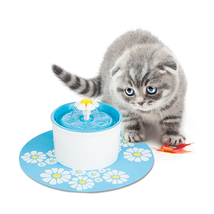 Electric Pet Drinking Feeder Bowl 1.6L Automatic Cat Dog Water Fountain USB Mute Water Dispenser with Mat Pets Drinker Feeder