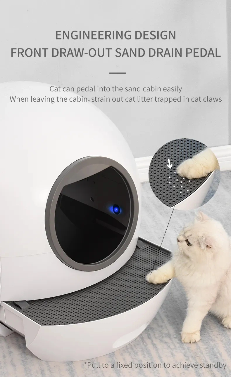 Smart APP WiFi Remote Control Self Cleaning Cat Litter Tray Health Monitoring Automatic Cat Litter Box UV Sterilization Intelligent Cat Toilet