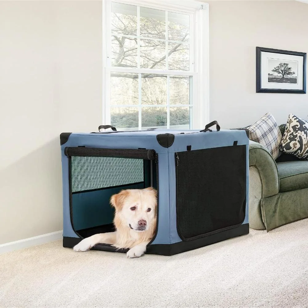 Modern High-Quality Soft Strengthen Sewing Fabric Collapsible Dog Crate