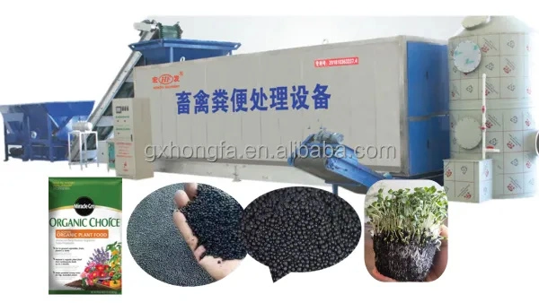 New Organic Fertilizer Making Machine Food Waste Garbage Processor with Gearbox and Compost Machinery in Iraq Organic Fertilizer