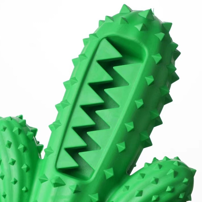 Cactus Shape Dog Toothbrush Stick Teeth Cleaning Brush Dental Dog Chew Toy