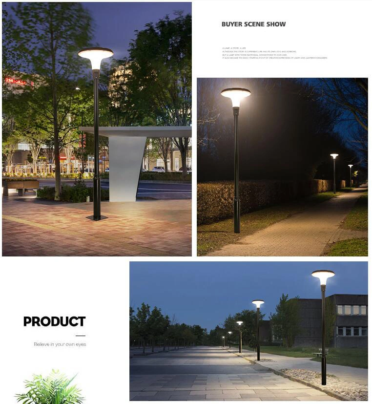 Outdoor Waterproof Landscape Lamp 25W 30W LED Solar Power Garden Light for Pathway Lawn Patio Yard Walkway Driveway Path Courtyard