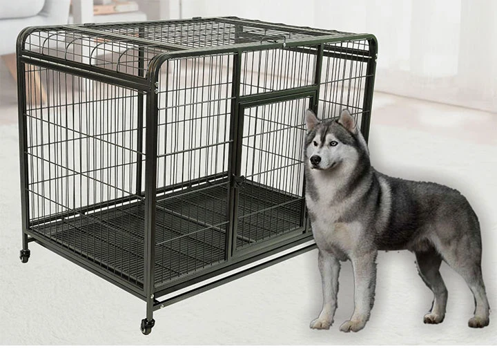 Wholesale Collapsible Dog Cage Stackable Heavy Duty Iron Dog Crate