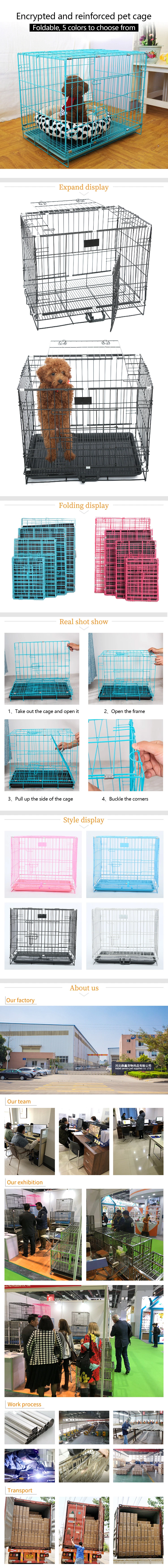 Dog Crates for Large Dogs Folding Metal Wire Crates Dog Kennels