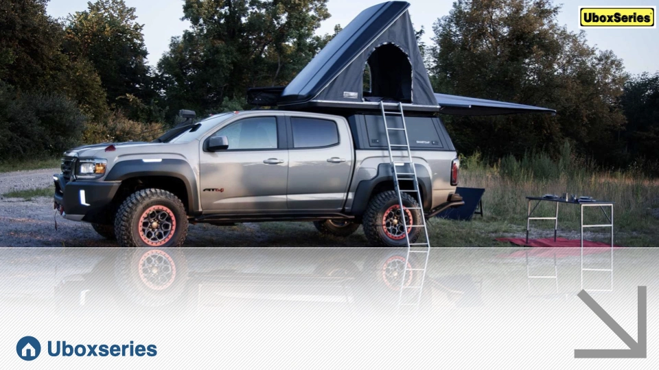 Metal Outdoor Waterproof Aluminum Working /Sporting/ Camping Ute /Truck/ Pickuptoolbox/Canopy with Dog Cage Checker Plate White Silver Small Size