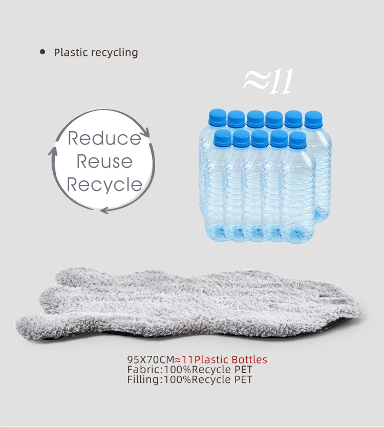 100% Recycle Pet Mterial Eco Friendly Long Plush Comfortable Dog Mat