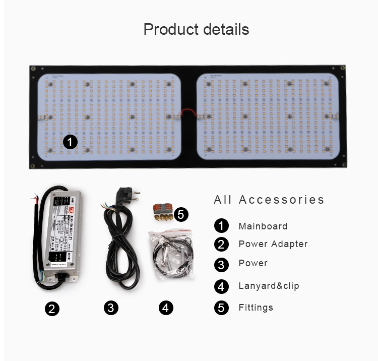 Full Spectrum 240W LED Grow Light for Green House Plants