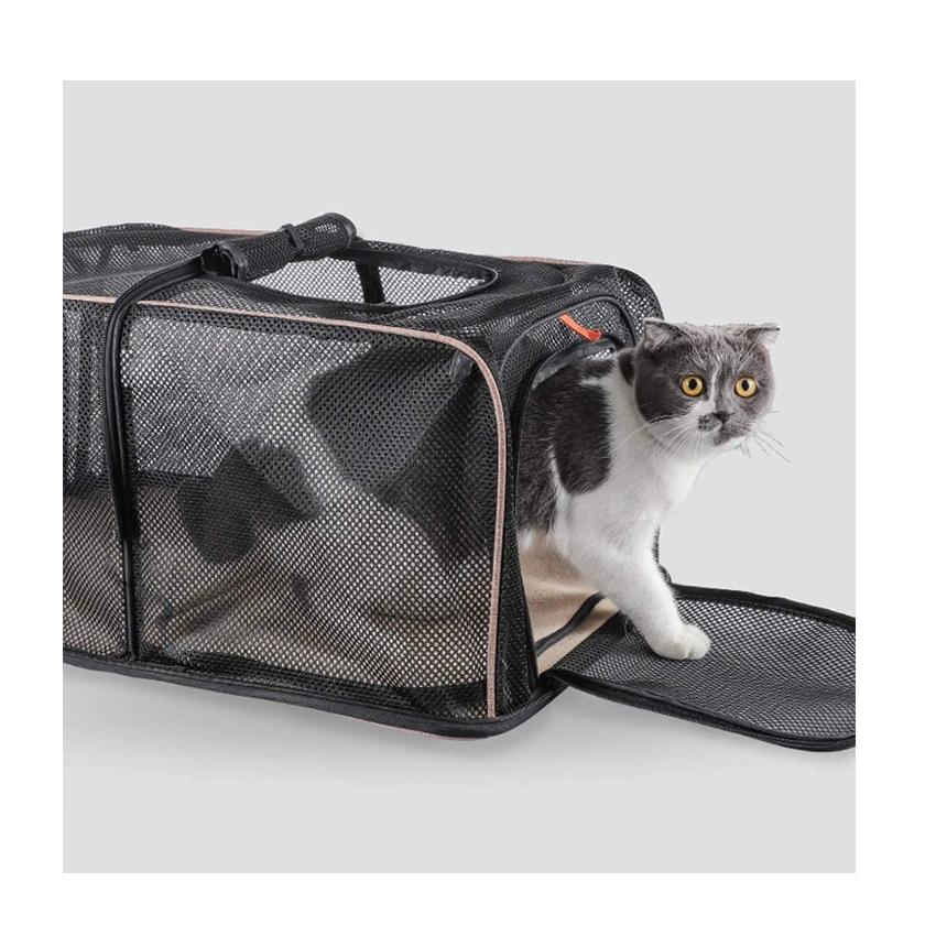 Foldable Pop-up Pet Carrier Collapsible Soft Sides Pet Crate for Medium Cats Small Dogs Rabbits Pet House