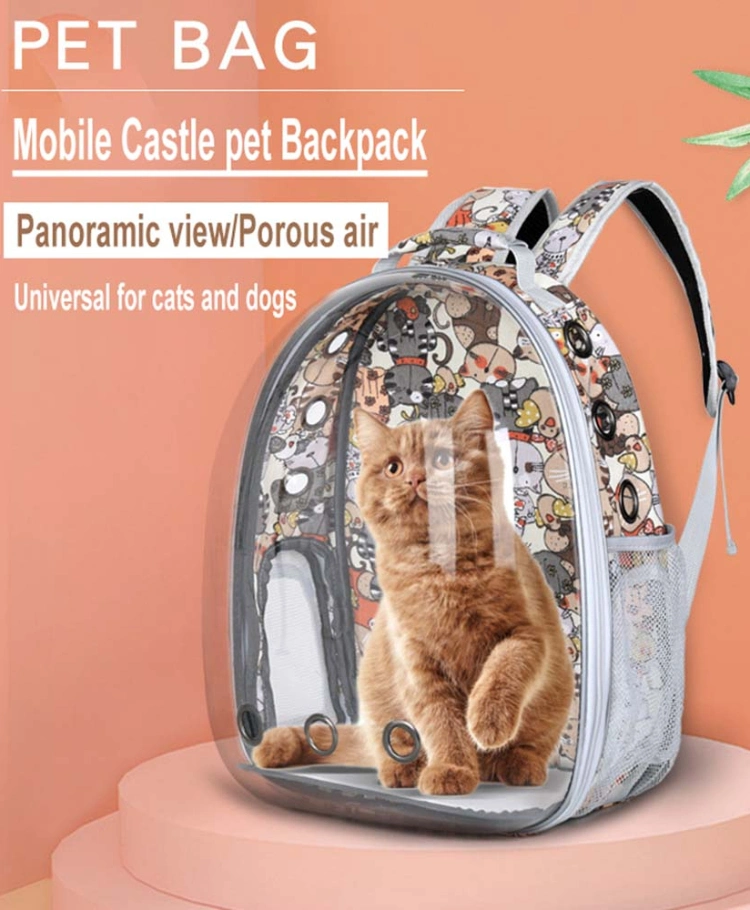 Cat Bubble Backpack Space Capsule Astronaut Clear Window Pet Travel Carrier Backpack