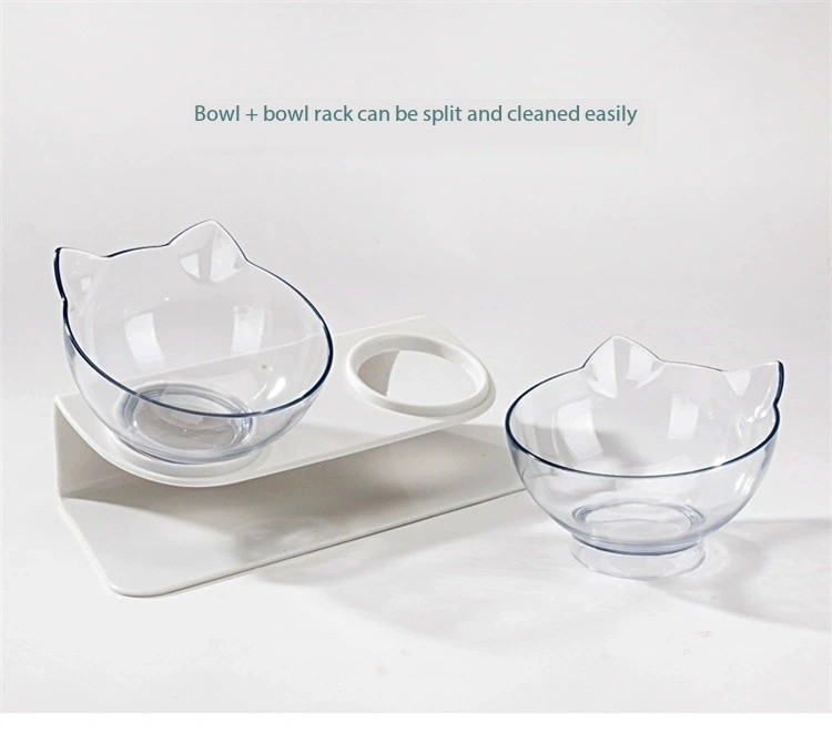 Elevated Cat Bowls 15 Tilted Raised Food Bowls for and Water Pet Bowl Set Slip Feet