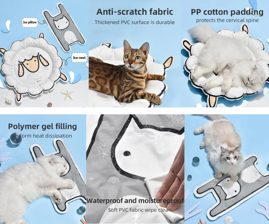 Summer Waterproof Pet Cooling Ice Pad Small Dog Cat Soft Gel Ice Mat