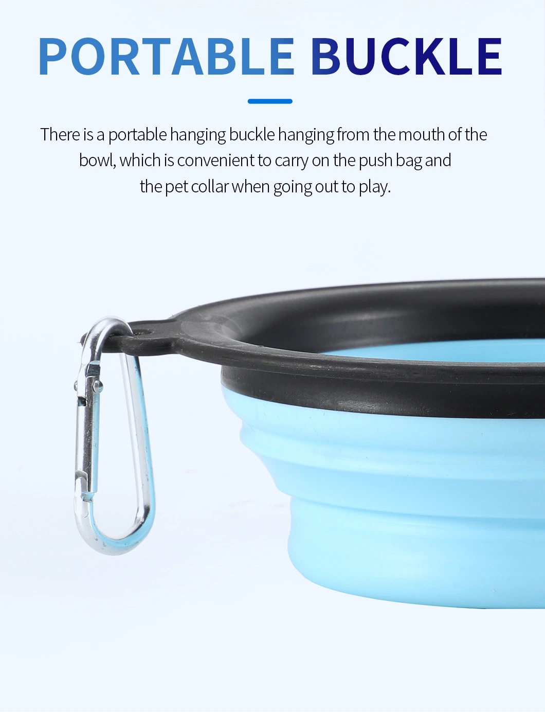 Factory Low Price High Quality Portable Pet Bowls Silicone Collapsible Pet Bowl for Cats Dogs