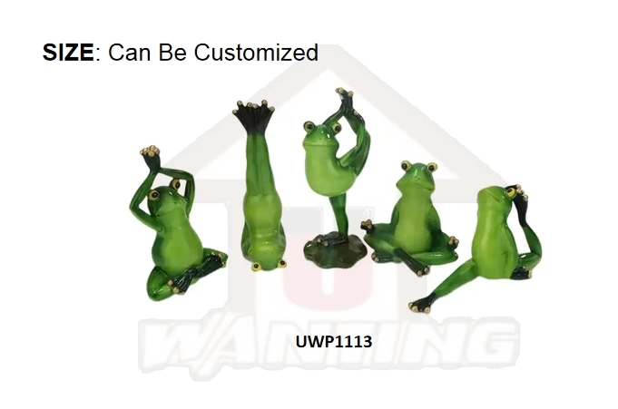 Garden Creative Decoration Animal Yoga Frog Landscape Outdoor Resin Craft Home Ornament