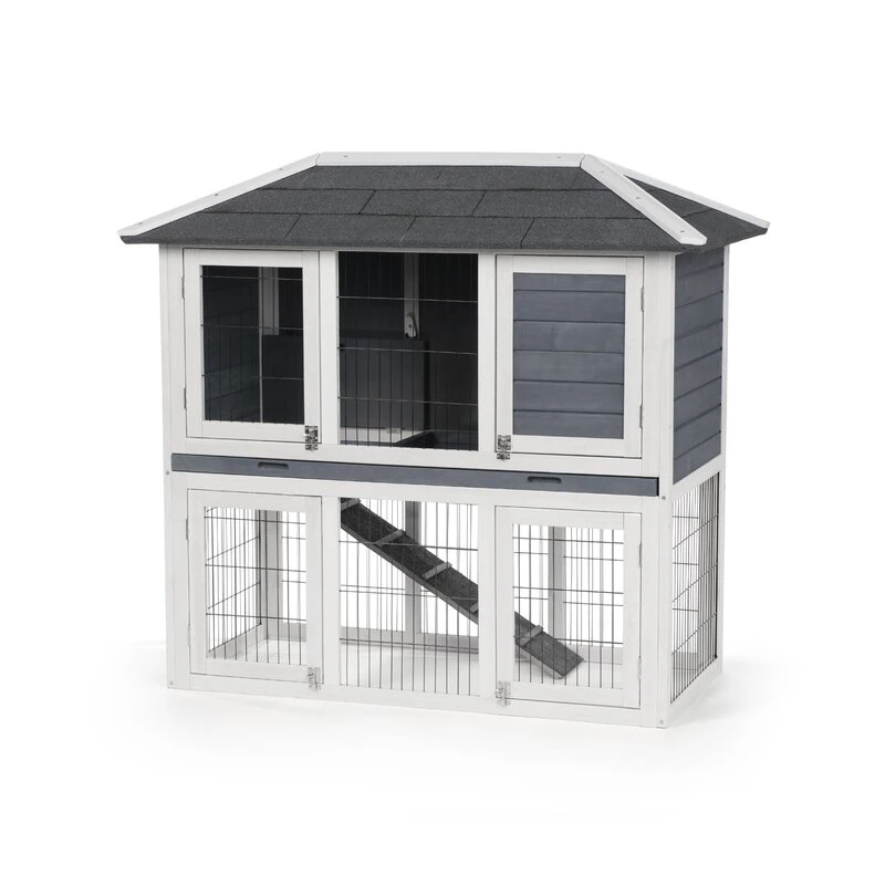 Outdoor Pet House and Rabbit Cage Pet Hutch with Reay to Assemble