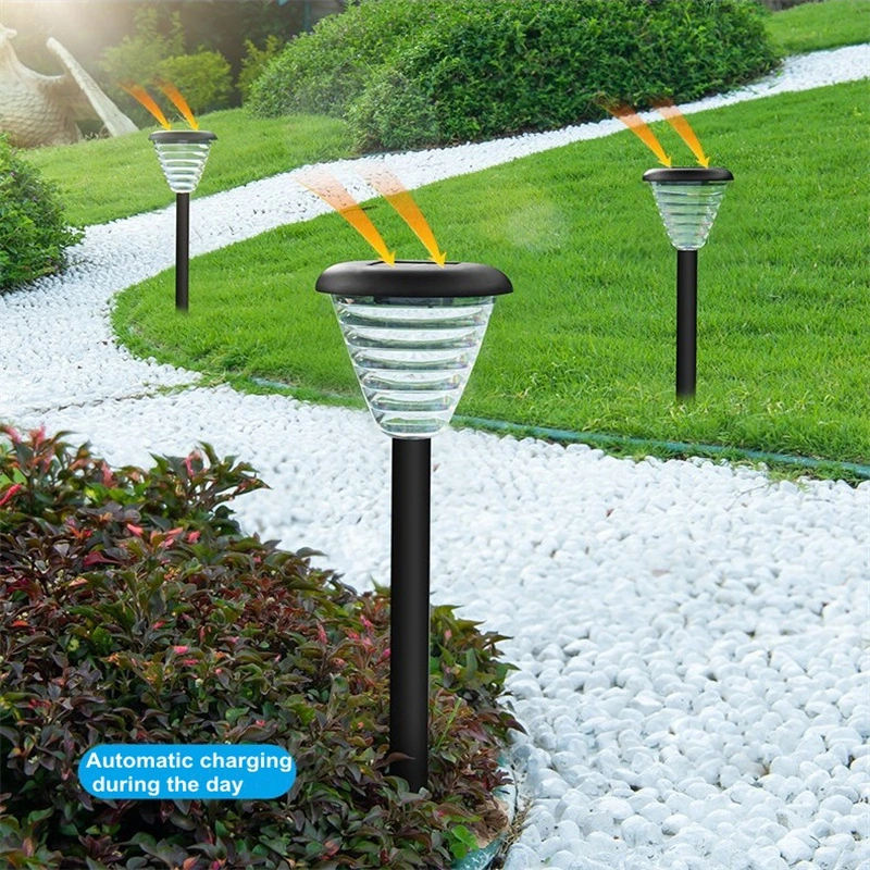 Color Changing LED Solar Landscape Lights Waterproof Path Lights RGB Outdoor Solar Powered Garden Lights for Walkway