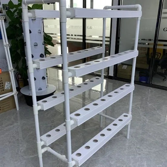 Hydroponic Growing System PVC Nft Channel Indoor Vegetable Growing Tower