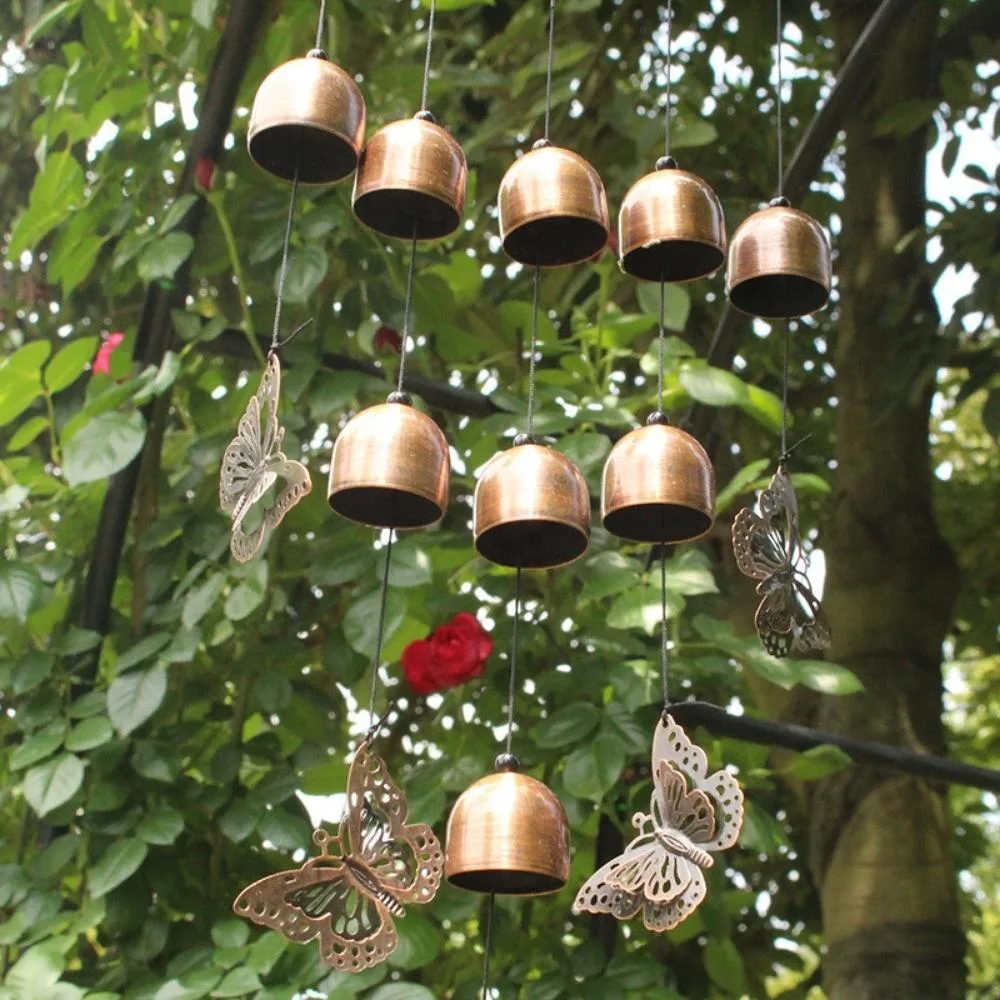 Butterfly Wind Chimes Yard Decoration Lawn Ornaments for Outdoor Wyz22208