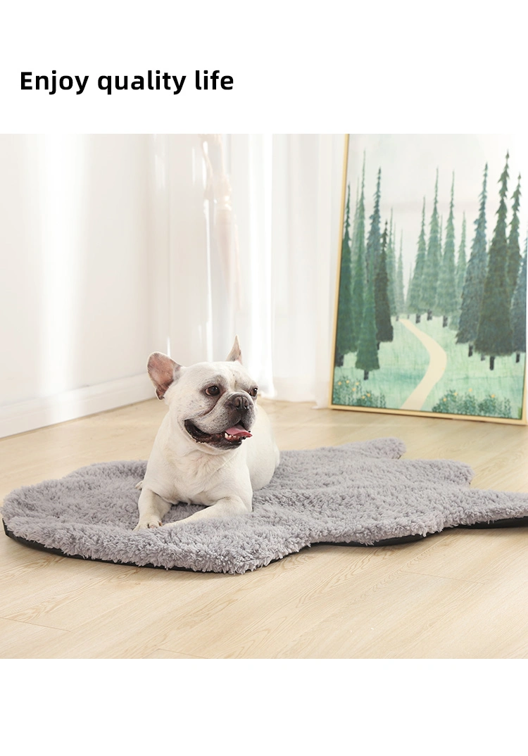 100% Recycle Pet Mterial Eco Friendly Long Plush Comfortable Dog Mat
