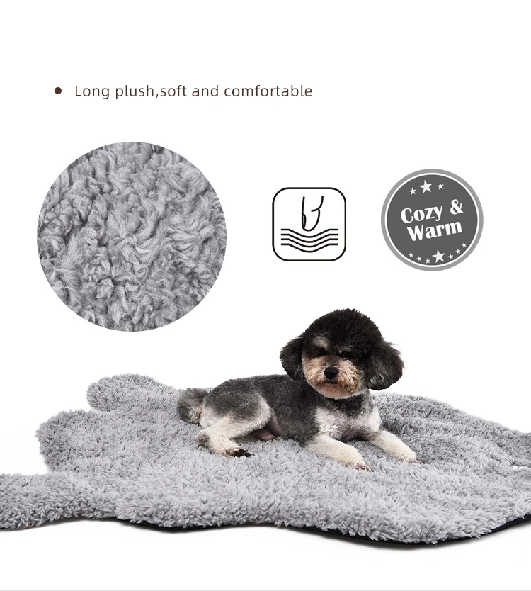 100% Recycle Pet Mterial Eco Friendly Long Plush Comfortable Dog Mat