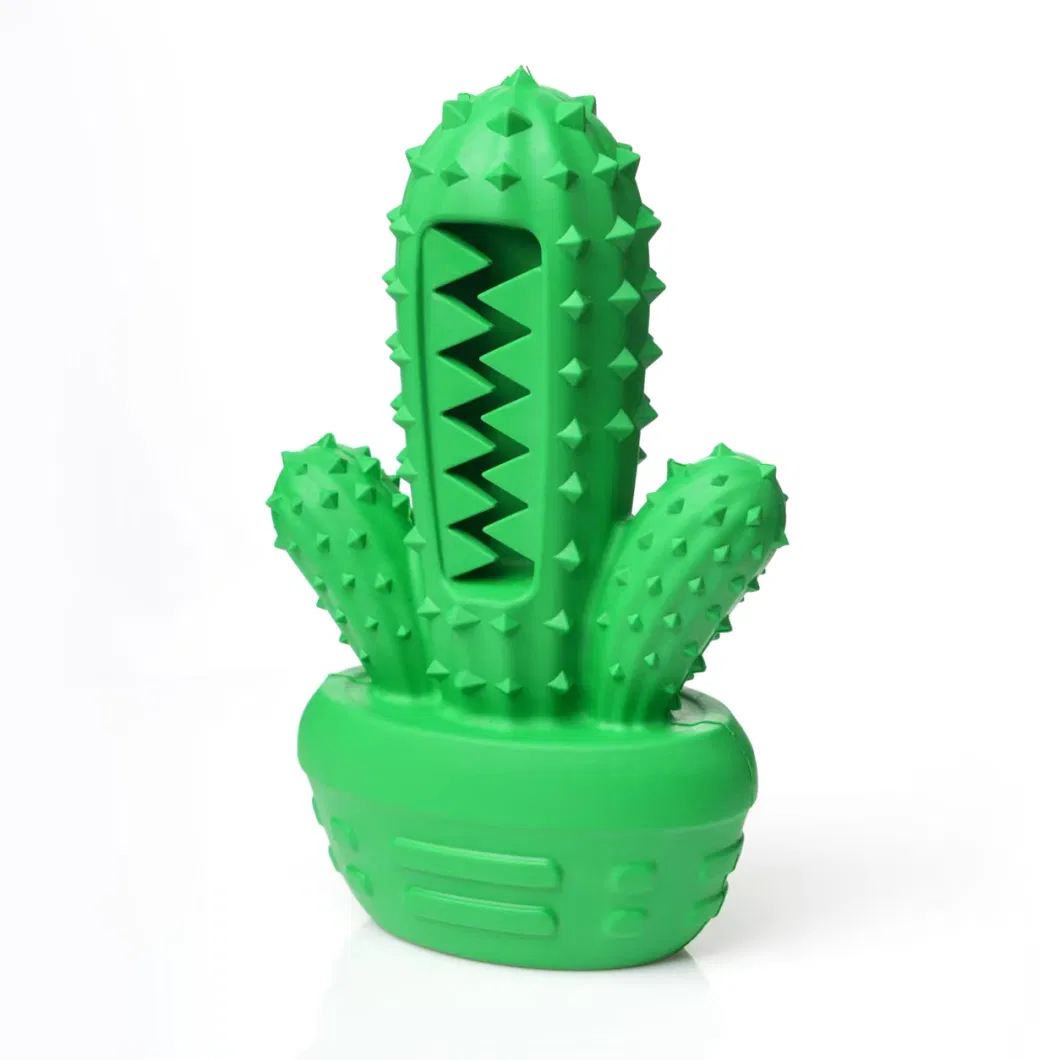 Cactus Shape Dog Toothbrush Stick Teeth Cleaning Brush Dental Dog Chew Toy