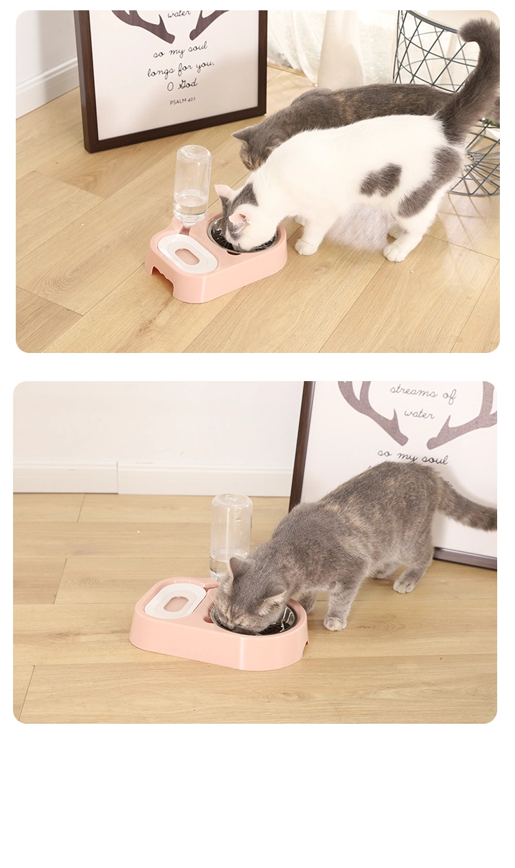 Hot Selling Modern Pet Feeder Dispenser Bottle Double Dog Cat Bowls Automatic Water Dispenser