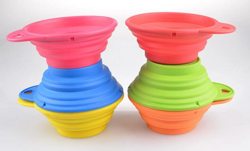 Portable Collapsible Silicone Pet Bowls Dog Bowls