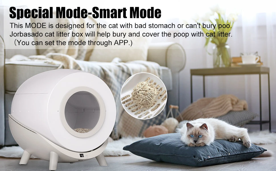 Hot Sale Smart Electric Self-Cleaning WiFi Touch Control Cat Litter Box