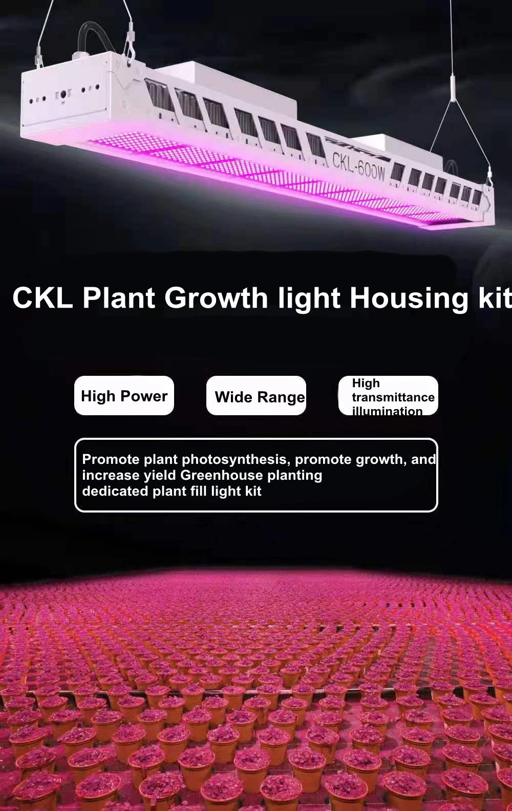 600W Ckl Plant Growth Light Plant Light Supplement Housing Kit