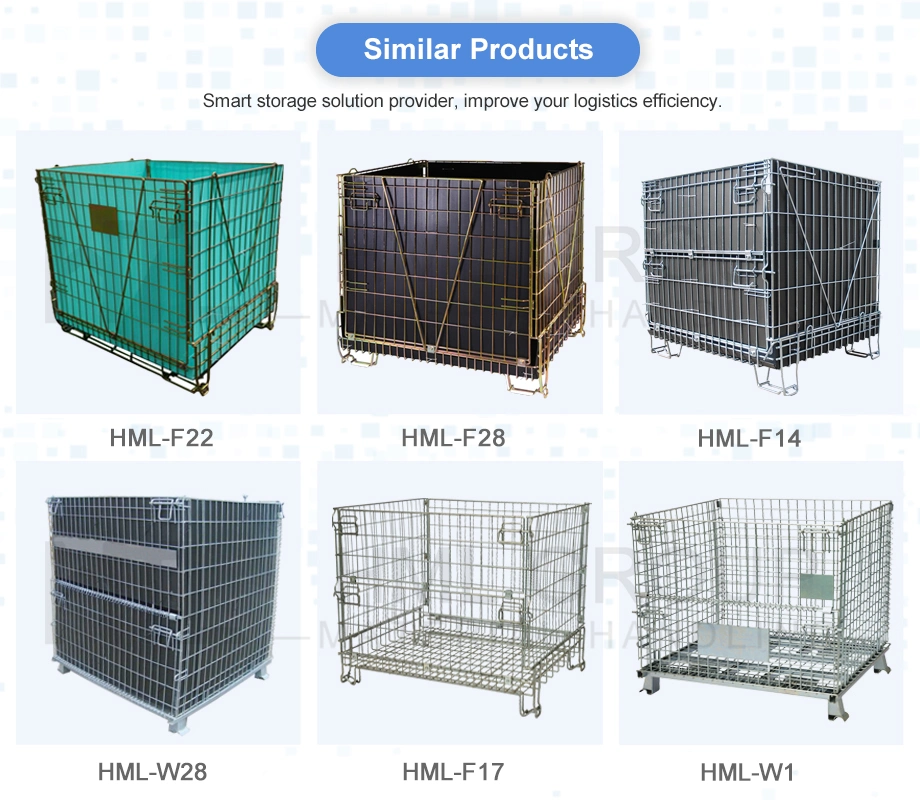 Bulk Commercial Industrial Strong Pet Preform Pallet Wire Mesh Crate