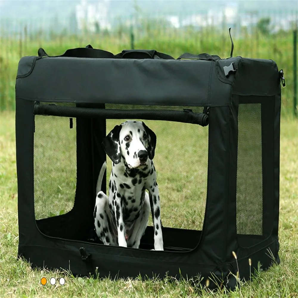 High Quality Portable 3-Door Travel Dog Crate for Indoor &amp; Outdoor