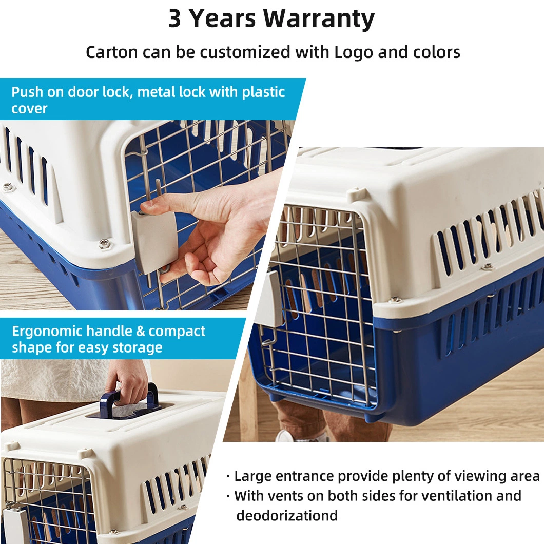 Factory Wholesale Cat Travel Carrier Portable Products Outdoor Pet Cat Transport Box Dog Crate