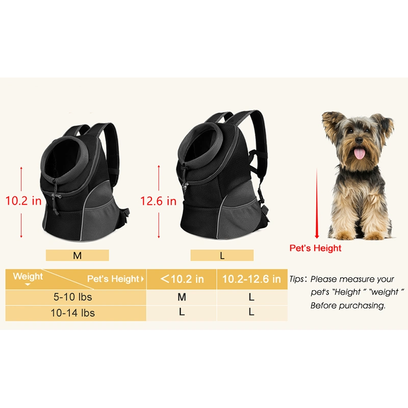 Safety Design Reliable Travel Portable Breathable Pet Dog Carrier Backpack