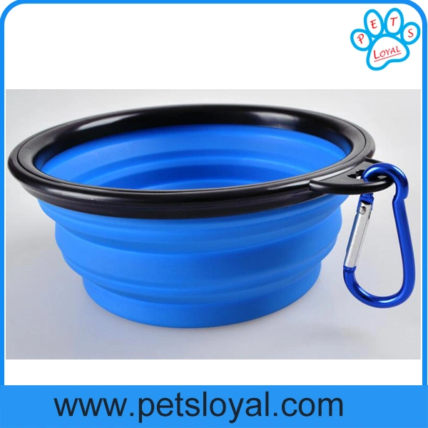 Factory Wholesale Collapsible Silicone Pet Dog Cat Bowl
