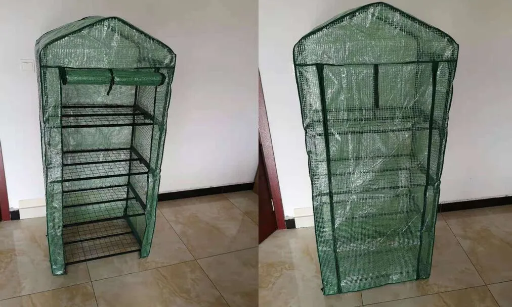 4 Tier Portable Mini Garden Greenhouse for Sale Clear PVC Tent Cover